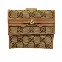 グッチ(Gucci) グッチ 財布 インターロッキングG GGキャンバス 256997 キャンバス ベージュ ブラウン ピンクベージュ シャンパンレディース