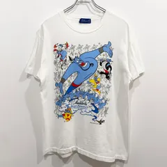 90's シングルステッチ 東京ディズニーランド アラジン Tシャツ ホワイト 【送料込み】