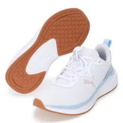新品 PUMA プーマ スカイロケット LITE ALT ホワイト 23.5cm レギュラーフィット ゴム底 ポリウレタン SoftFoam インソールを採用 靴
