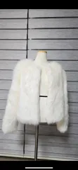 ホワイトファー ジャケット コート