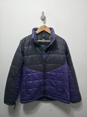 THE NORTH FACE ザノースフェイス ブラック/パープル ダウン アウター M