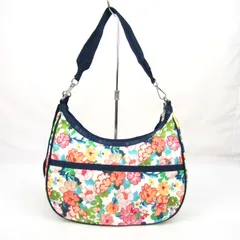 レスポートサック ショルダーバッグ ハンドバッグ 2way 花柄 鞄 カバン ブランド レディース ネイビー LeSportsac 【中古】
