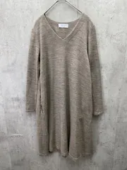 ADAM ET ROPE' アダムエロペ Vネック Aライン ワンピース sizeF/茶 ■◇レディース