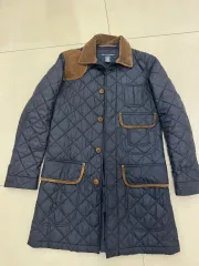 ラルフローレン ネイビー キルティング ジャケット コーデュロイ バイカラー