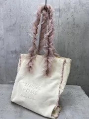 SNIDEL HOME スナイデル ホーム チュールキャンバス バッグ sizeONE/ピンク ■■レディース