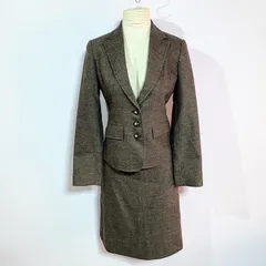 a.v.v セットアップ スカートスーツ ウール混 【38 M相当】ブラウン系