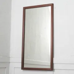 ヴィンテージ ウォールミラー 木製 シンプル 北欧 スタイル 天然木 ミッドセンチュリー モダン 姿見 壁掛け ビンテージ ミラー 98480