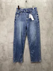 新品 GLOBAL WORK グローバルワーク GOODストレート デニムパンツ sizeL/青  ■■レディース