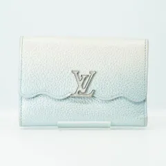 LOUIS VUITTON ルイヴィトン アンプラント ポルトフォイユ カプシーヌ M83576 シェイデッド ブルー RFID確認済 三つ折り財布 レディース コンパクト財布 廃盤 激レア 限定モデル LVロゴ ウォレット