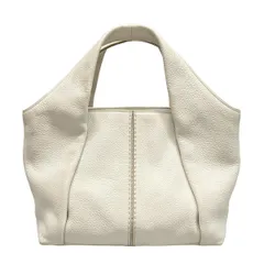 TOD'S(トッズ) トートバッグ シャツ バッグ ショッピング ミニ アイボリー レザー