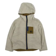 ダブルネーム DOUBLE NAME ボア フリースジャケット ブルゾン ジャンパー パーカー フーディ 白 ホワイト F レディース 