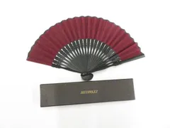 【一輝堂】和装小物 和雑貨 未使用 扇子 麻扇 ケース付 箱付 美品 26w01-901