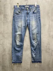 RED CARD レッドカード Anniversary 25th Crop ダメージ加工 デニムパンツ 青 ■■◎レディース