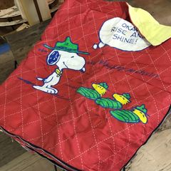 美品❣️大判❣️ スヌーピー ビンテージ ベッドカバー - メルカリ