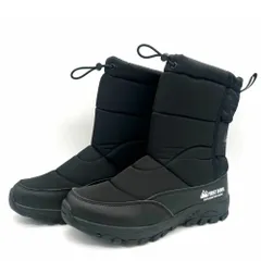 新品 FIRST DOWN ファーストダウン ユニセックス スノーブーツ 26.0cm~27.0cm ブラック 4cm4時間防水 靴