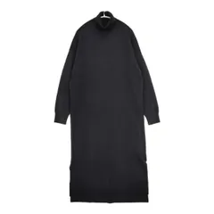 adam et Rope タートルネック ウール ワンピース ブラック レディース アダムエロペ【中古】6-0122T∞