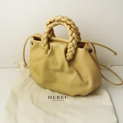 極美品 ヘリュー HEREU BOMBON M ショルダーバッグ＼ベージュ ハンドバッグ レザー ボンボン【2400014788082】のサムネイル