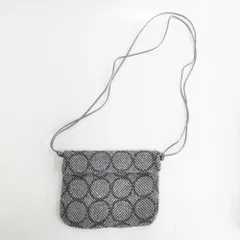 mina perhonen financier bag tambourine フィナンシェバッグ ショルダーバッグ ポシェット グリーン ベージュ レディース ミナペルホネン【中古】6-0122T◎