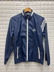 adidas   アディダス 　デサント製　 vintageナイロンジャケット　ネイビー　2509-030