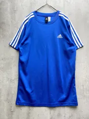 adidas アディダス トレーニングウェア Tシャツ size160/青 ■◆レディース
