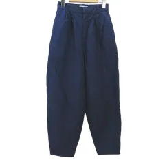 コントワーデコトニエ COMPTOIR DES COTONNIERS ユニクロ UNIQLO テーパードパンツ XS 紺系 ネイビー タック