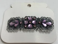 バレッタ　紫　新品