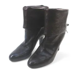 L' AUTRE CHOSE  ロートレショーズ  ショートブーツ レースアップ 36 ブラウン 茶系 レザー イタリア製