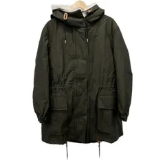 theory(セオリー) コート サイズS レディース美品  - カーキ×アイボリー 長袖/ファー/ライナー着脱可/秋/冬