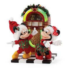 ディズニー クリスマスコレクション ミッキー&ミニーダンシングドール