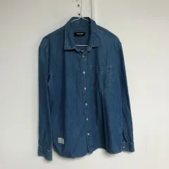 バックアルー メンズ デニムシャツ 105XL@9972