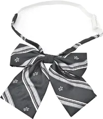 新品 リボン スクールリボン サイズ調節可能 スクール ネクタイ アクセサリー 可愛い 女子高生 学生服 コスチューム 衣装 (ネイビー)