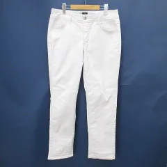 エドウィン EDWIN ME403 デニムパンツ ジーンズ ジップフライ 32 白系 ホワイト ストレッチ ロング丈 無地