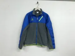 本物ルコックスポルティフlecoqsportifフリースジップロゴ刺繍ジャケット長袖サーフアメカジスケーターストリートミリタリービジネススーツパーティーモードドレスゴルフスポーツメンズLグレー