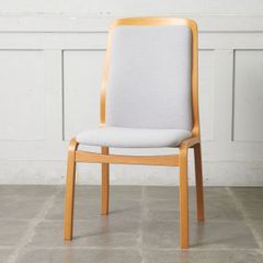 張替済 天童木工 ダイニングチェア T-5331 ビーチ ハイバックチェア 食卓椅子 ナチュラル ヴィンテージ 北欧 スタイル TENDO 82381