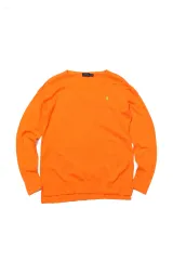 POLO RALPH LAUREN オレンジ Vネック ニット women XL