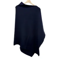 MUSE de DEUXIEME CLASSE(ミューズデドゥーズィエムクラス) ポンチョ レディース美品  - ネイビー 秋/冬