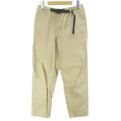 グラミチ GRAMICCI クライミングパンツ ロング丈 ジップフライ S ベージュ系 ベルト 無地