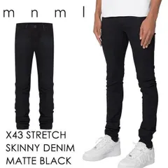 【生産工程においての加工汚れ有り】mnml X43 ストレッチスキニーデニムパンツ 【30】