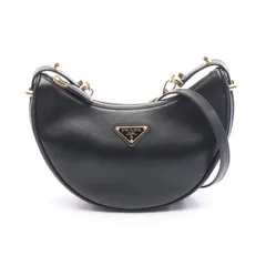 プラダ PRADA ハンドバッグ SOFT CALF アーケ 1BC194_ASK_F0002_V_O ブラック レザー アーケ スモール ショルダーバッグ レディース Used B