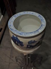青い渦巻き模様の火鉢 メダカ鉢にも❣️ - メルカリ