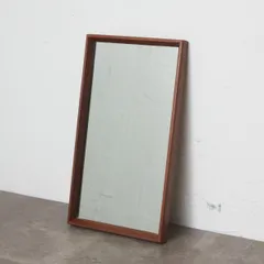 イギリス ヴィンテージ ウォールミラー チーク 木製 シンプル 北欧 スタイル ミッドセンチュリー モダン 姿見 壁掛け 鏡 英国 82683