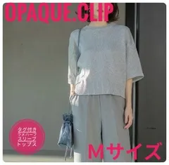 【タグ付き】オペークドットクリップ　ラメハーフスリーブトップス　半袖カットソー　洗える　シルバー　38サイズ