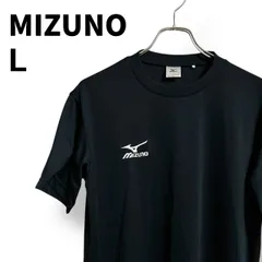 MIZUNO ミズノ スポーツ Tシャツ ブラック 黒 半袖 ロゴ刺繍 ワンポイント 吸汗速乾 メンズ クルーネック トレーニングウェア ランニング ジム フィットネス 部活 スポーツウェア アスレチック カジュアル ユニセックス【L】2601013AP