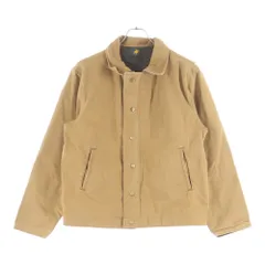 HUNTING WORLD (ハンティングワールド) バックエンボスロゴ ダック地 コットン 中綿 ジップアップ ジャケット ベージュ 62JK08のサムネイル