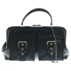 CELINE (セリーヌ) レザー ハンドバッグ ミニバッグ ブラック シルバー金具