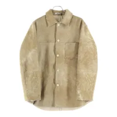 AURALEE (オーラリー) 25AW MERINO MOUTON SHIRT BLOUSON メリノムートン シャツジャケット ブルゾン ブラウン A25AB02SMのサムネイル