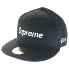 SUPREME (シュプリーム) 18SS ×NEW ERA Mesh Box Logo Cap ニューエラ メッシュ ボックスロゴ ベースボールキャップ 帽子 ブラック