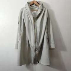 DOUBLE STANDARD CLOTHING ダブルスタンダードクロージング 裏ボア オーバー ジャケット フルジップ アウター 裏起毛 グレー系 サイズ 36 B107のサムネイル