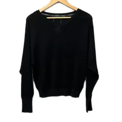 Burberry LONDON(バーバリーロンドン) 長袖カットソー サイズ1美品  - 黒 Vネック