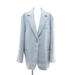 エイチ&エム H&M タグ付き テーラードジャケット S 水色 ライトブルー シングルブレスト /UO ■GY66